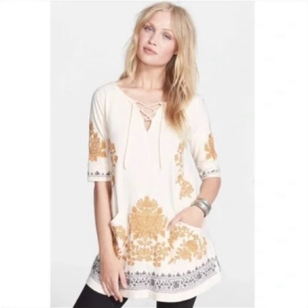Free People Embroidered Tunic